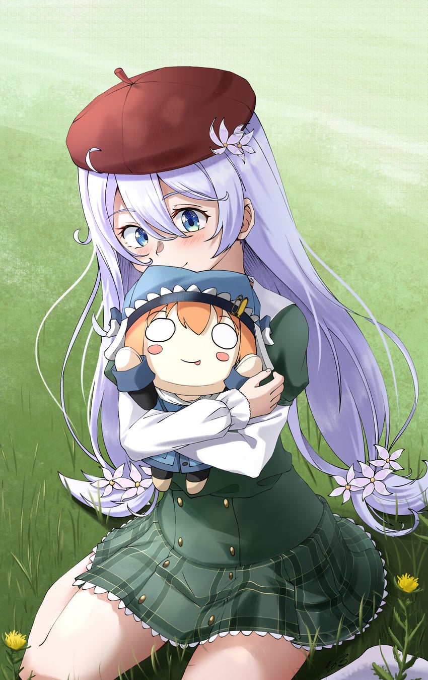 miura asahi and aoba chika (mahou shoujo madoka magica and 1 more) drawn by 2_ru