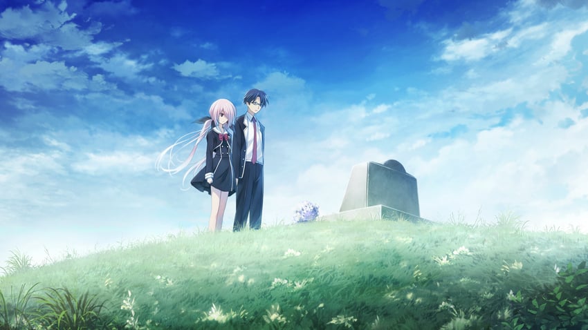 miyashiro takuru and minamisawa senri (chaos;child) drawn by sasaki_mutsumi
