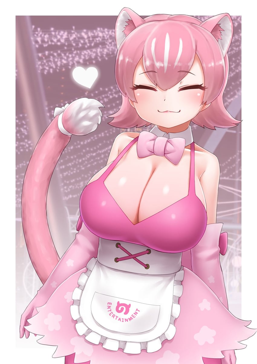 peach panther (kemono friends and 1 more) drawn by yonkuron