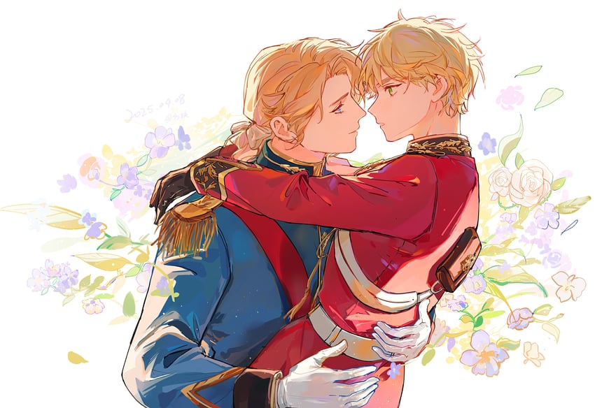united kingdom and france (axis powers hetalia) drawn by cubed_(houkuaid)