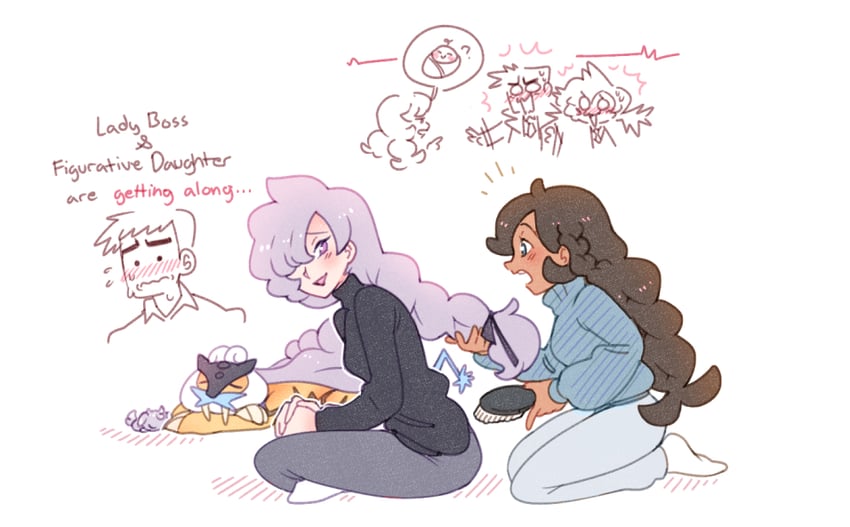 espurr, raikou, anabel, looker, and emma (pokemon and 2 more) drawn by vergolophus