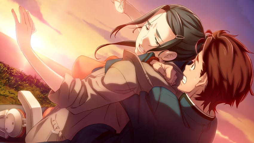 yashio kaito and irei mizuka (robotics;notes) drawn by fukuda_tomonori