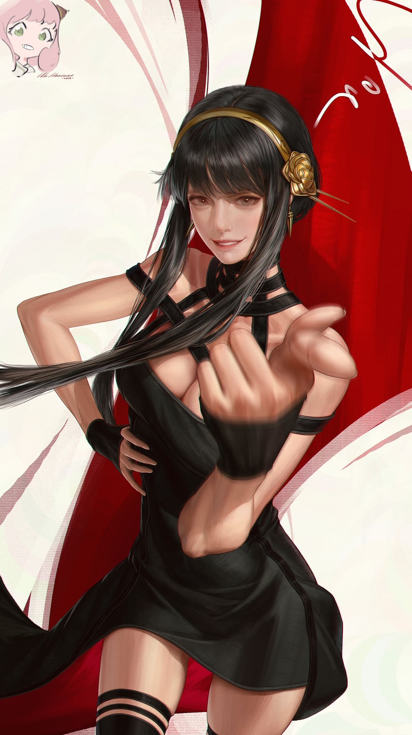 yor briar and anya (spy x family) drawn by wu_huaxuan