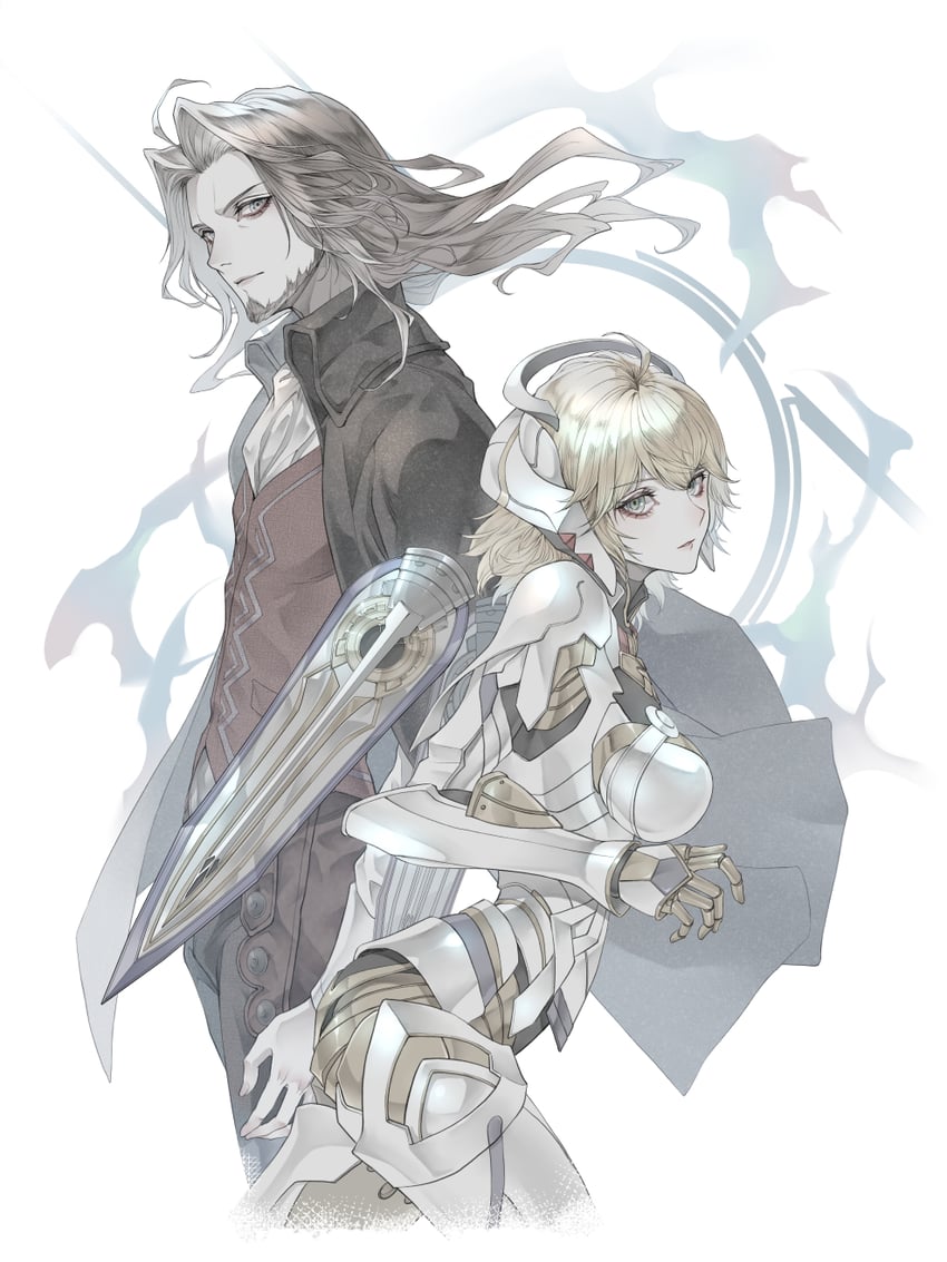fiora and dunban (xenoblade chronicles and 1 more) drawn by ryokuyuu