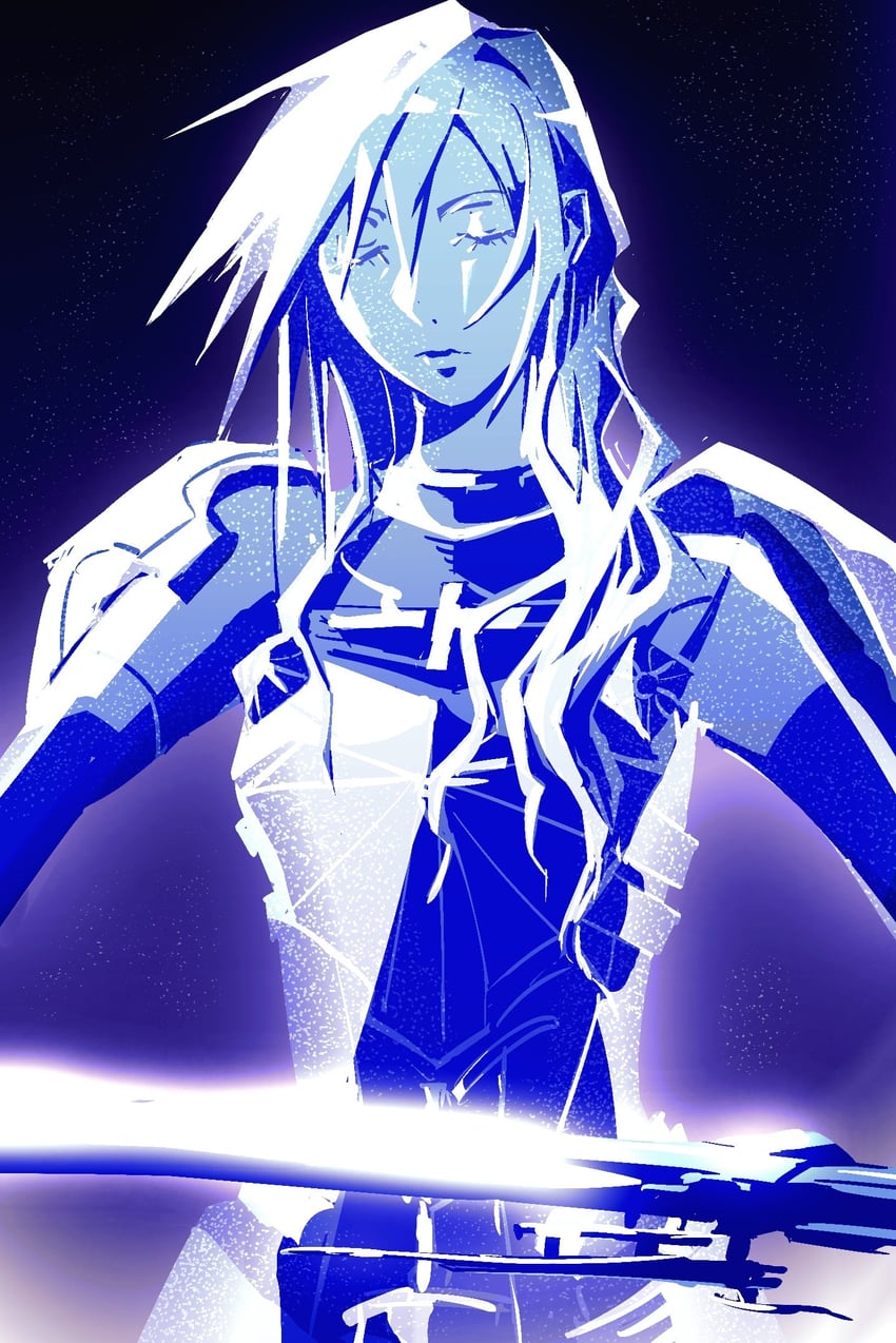 lightning farron (final fantasy and 2 more) drawn by charla