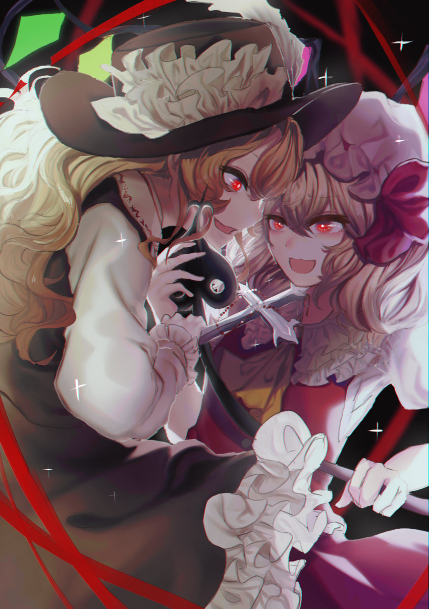 flandre scarlet and jacket girl (touhou) drawn by ishikawa_sparerib