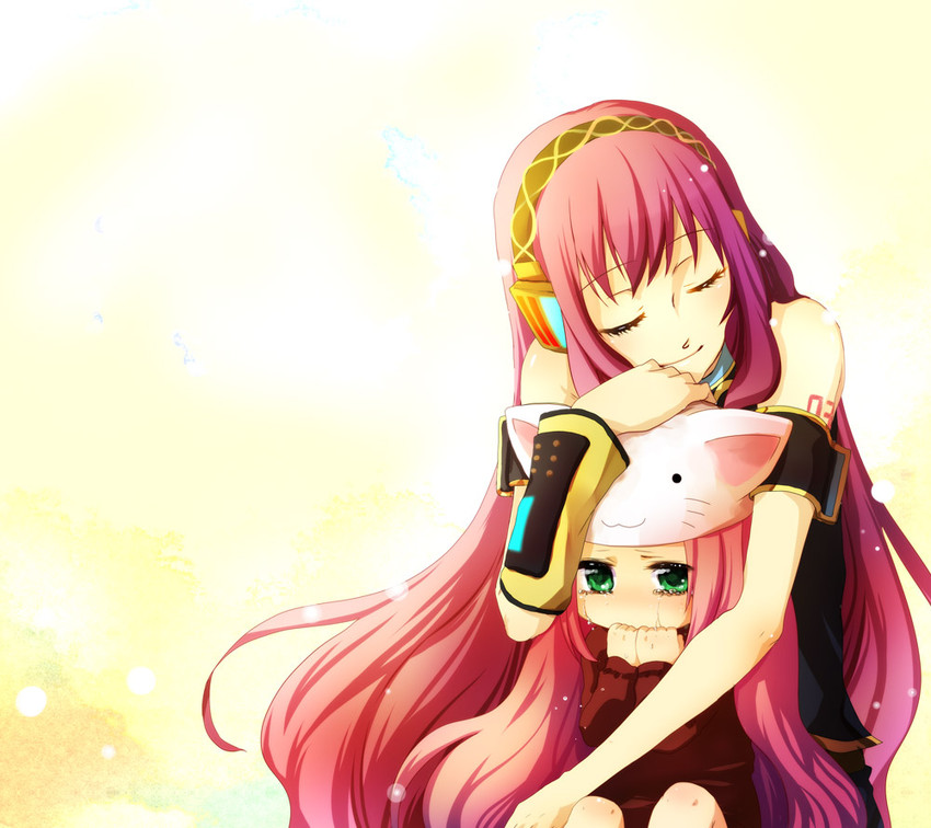 megurine luka (vocaloid and 1 more) drawn by mochizuki_mina