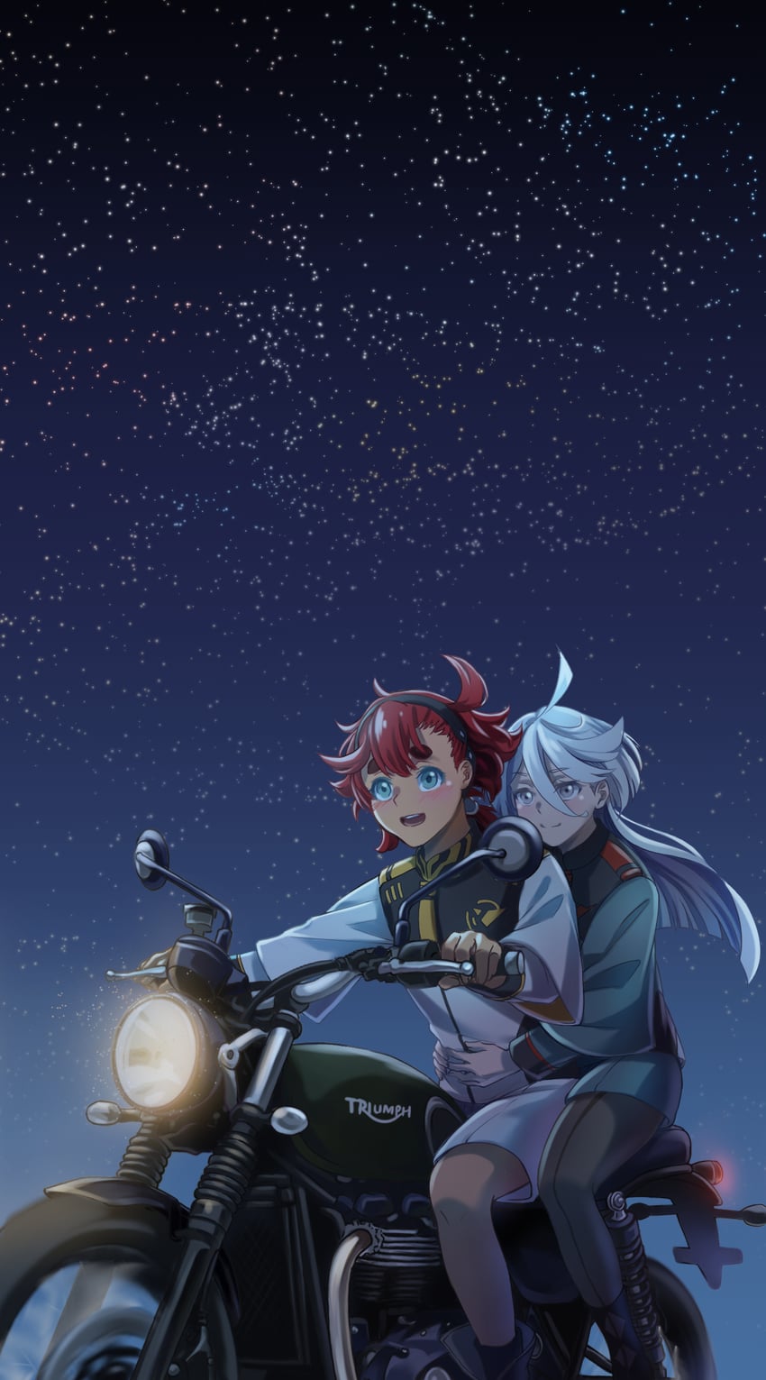 suletta mercury and miorine rembran (gundam and 1 more) drawn by ni_de_huo_ge