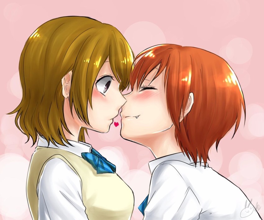 hoshizora rin and koizumi hanayo (love live! and 1 more) drawn by yuka_(onokrocklove0330)