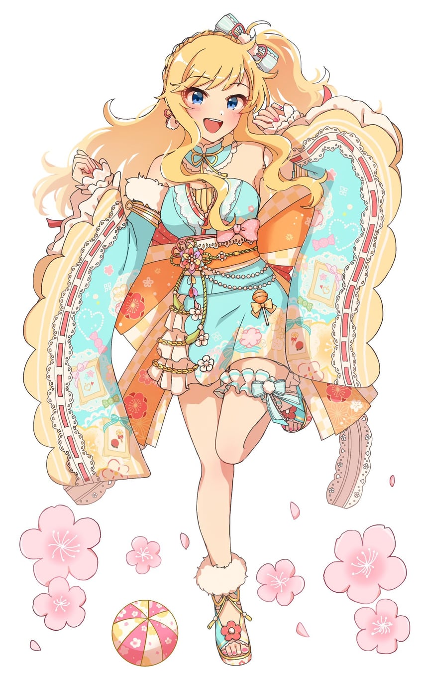 ohtsuki yui (idolmaster and 2 more) drawn by grk_11601