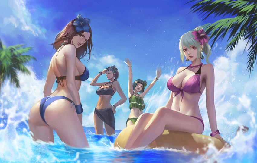 hub lass, hub provisions lass, stockpile manager, and arena lass (monster h...