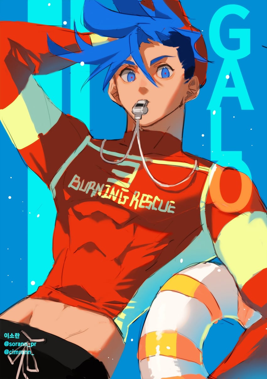 galo thymos (promare) drawn by so-rann
