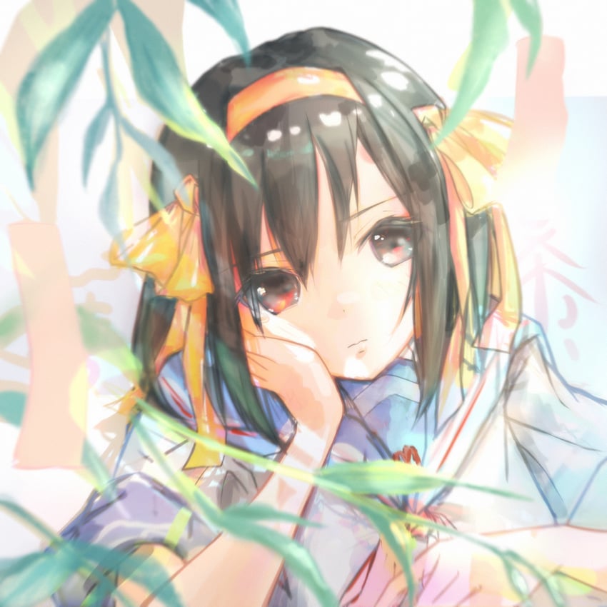 suzumiya haruhi (suzumiya haruhi no yuuutsu) drawn by akasabi_feo