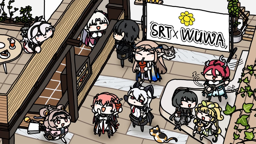 rover, zani, changli, female rover, male rover, and 6 more (wuthering waves) drawn by seseren