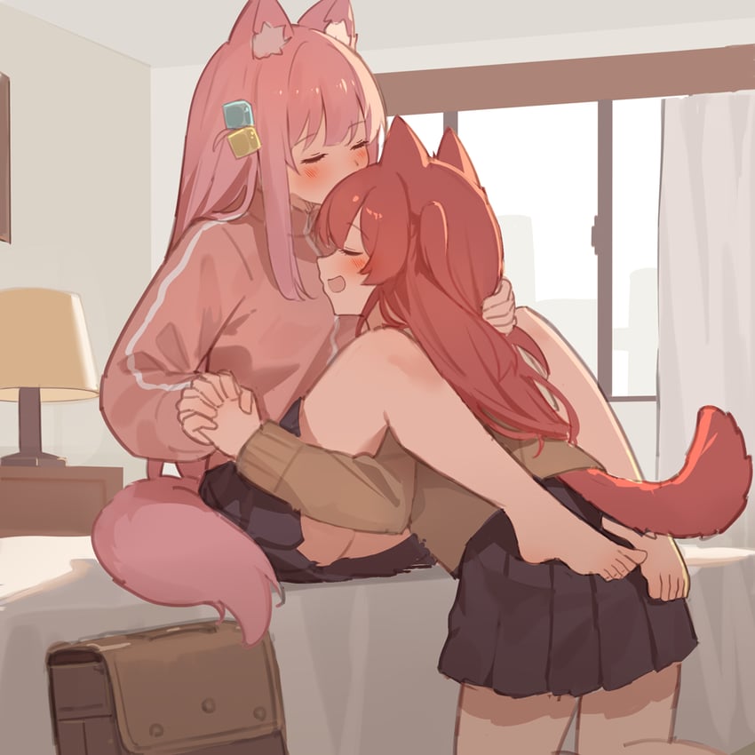 gotoh hitori and kita ikuyo (bocchi the rock!) drawn by milktea_(gggrrr2000)