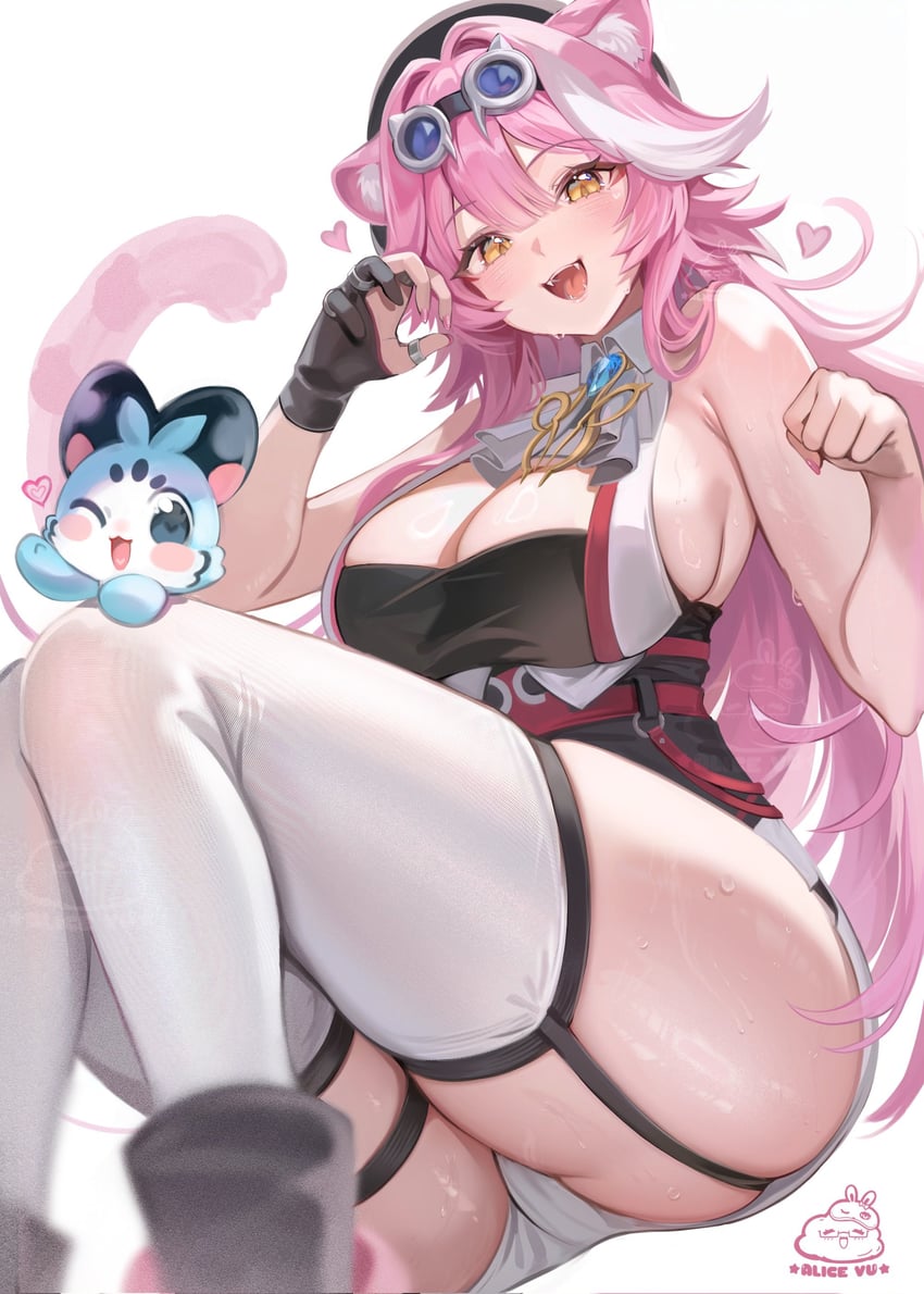 raora panthera and chattino (hololive and 1 more) drawn by alice_vu