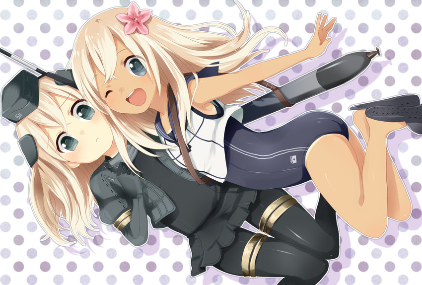 ro-500 and u-511 (kantai collection) drawn by umishima_rinta