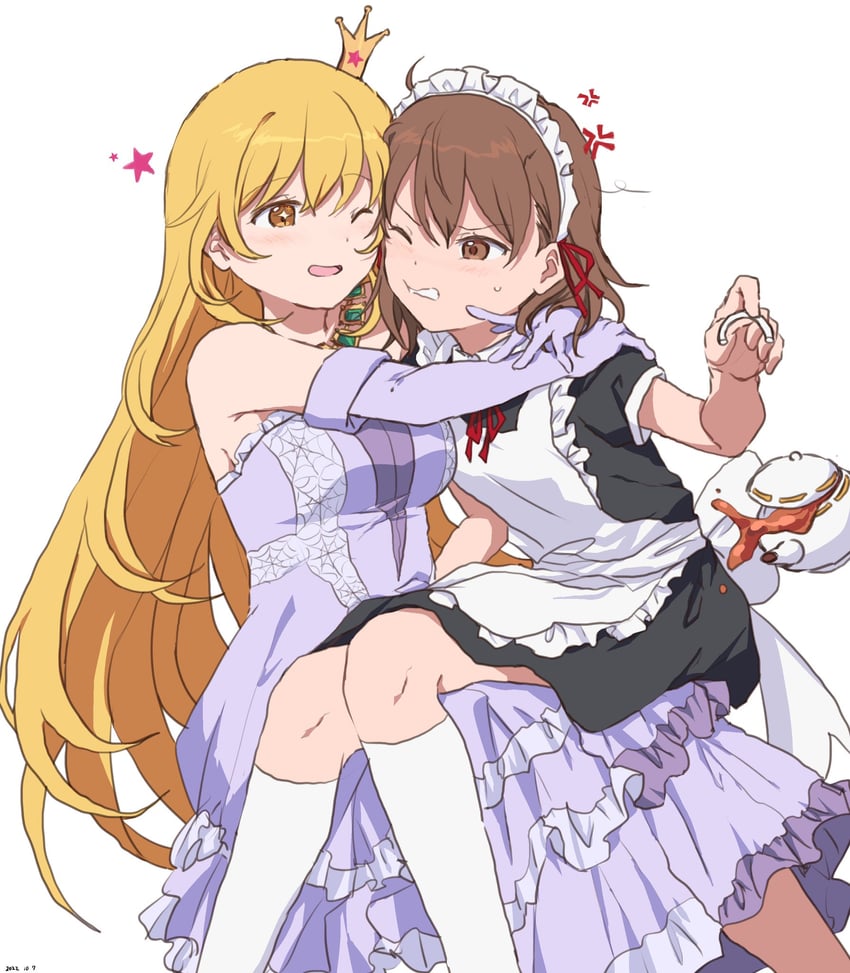 misaka mikoto and shokuhou misaki (toaru majutsu no index and 2 more) drawn by takatisakana