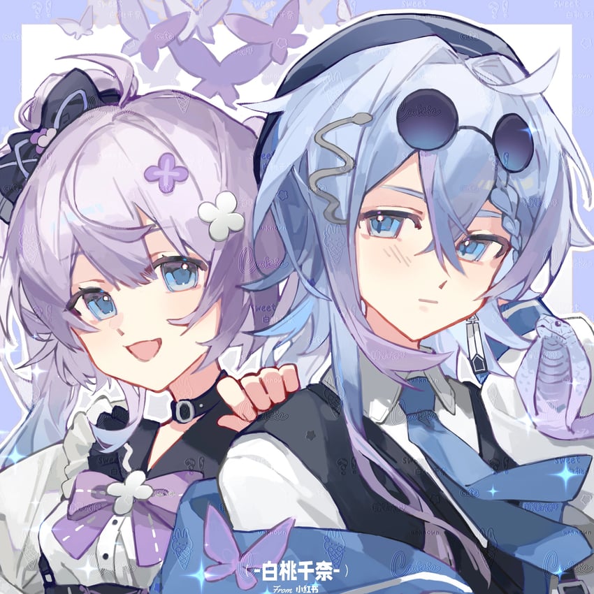 hosihara sanaya (original) drawn by 001maomaosha and baitao_qiannai