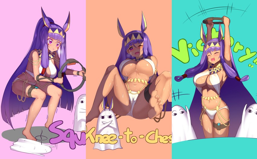 nitocris and medjed (fate and 3 more) drawn by yuruto