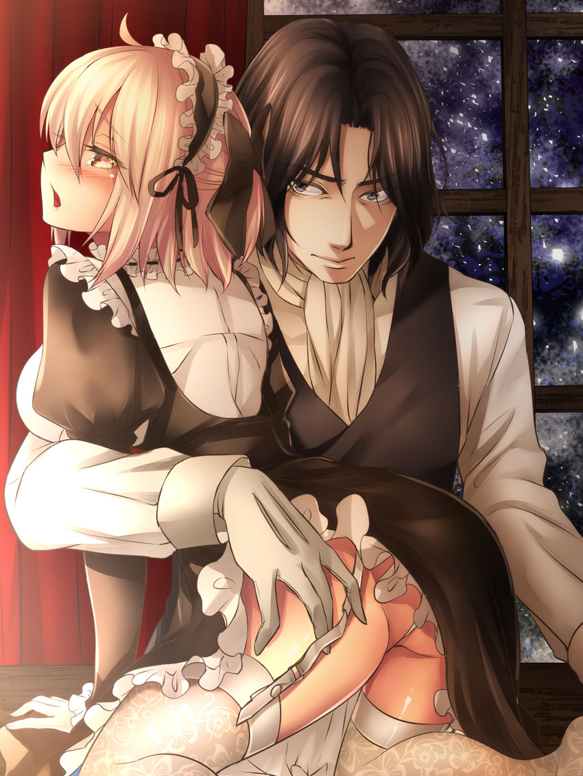 okita souji and hijikata toshizou (fate and 2 more) drawn by hatori_mia
