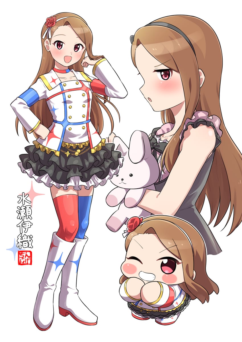 minase iori and usa-chan (idolmaster and 2 more) drawn by ngetyan