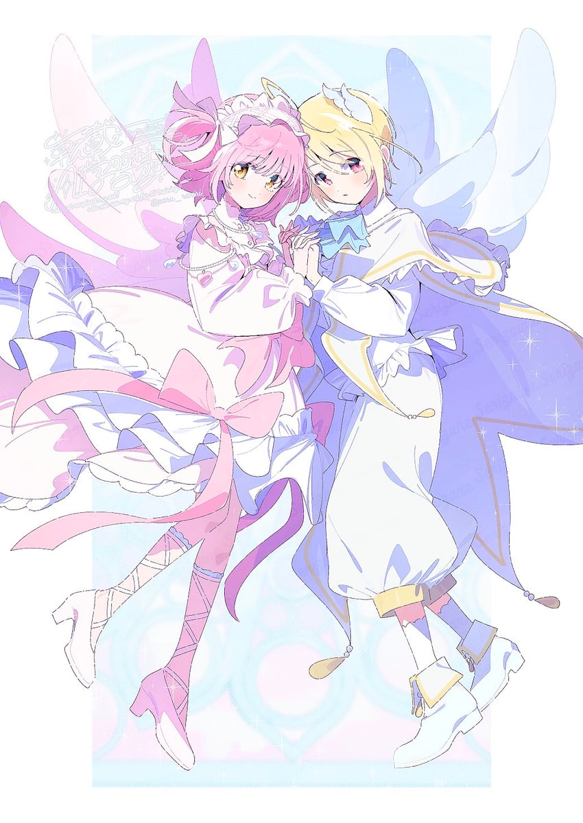 hinamori amu and hotori tadase (shugo chara!) drawn by serizawa_serizane