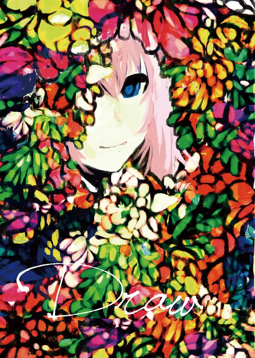 megurine luka (original and 3 more) drawn by meola