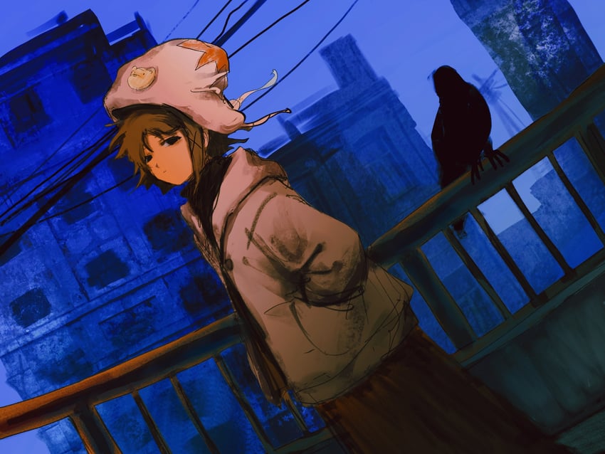 iwakura lain (serial experiments lain) drawn by shuru_shenme_mingzi