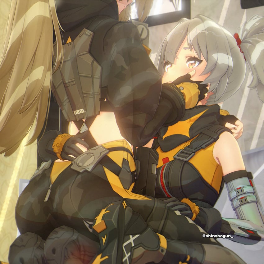 trigger and soldier 11 (zenless zone zero) drawn by shinshogun