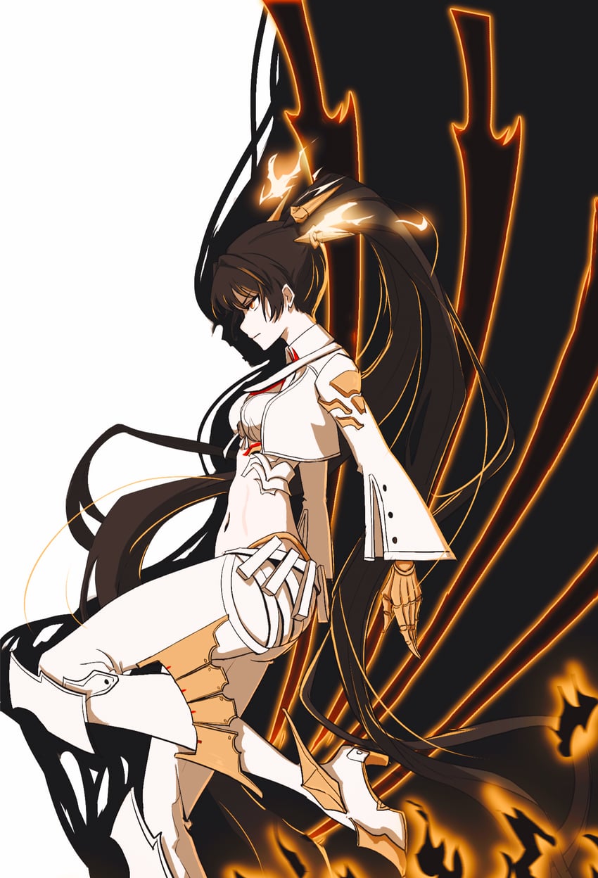 lucia and lucia: pyroath (punishing: gray raven) drawn by kin-dred