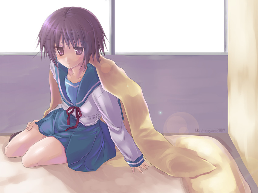 nagato yuki (suzumiya haruhi no yuuutsu) drawn by kodamasawa_izumi