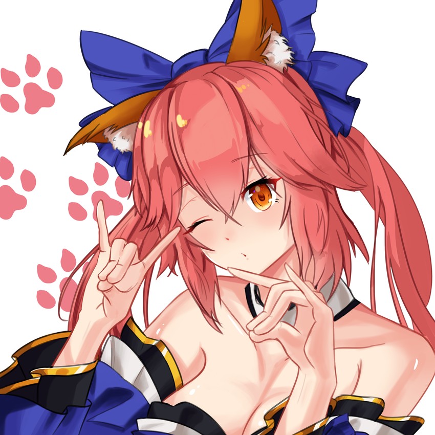tamamo and tamamo no mae (fate and 3 more) drawn by citrus_(codebs1004)