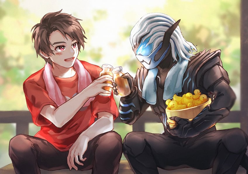 igarashi ikki and vice (kamen rider and 1 more) drawn by noky03