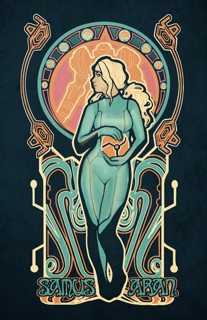 samus aran (metroid) drawn by meganlara