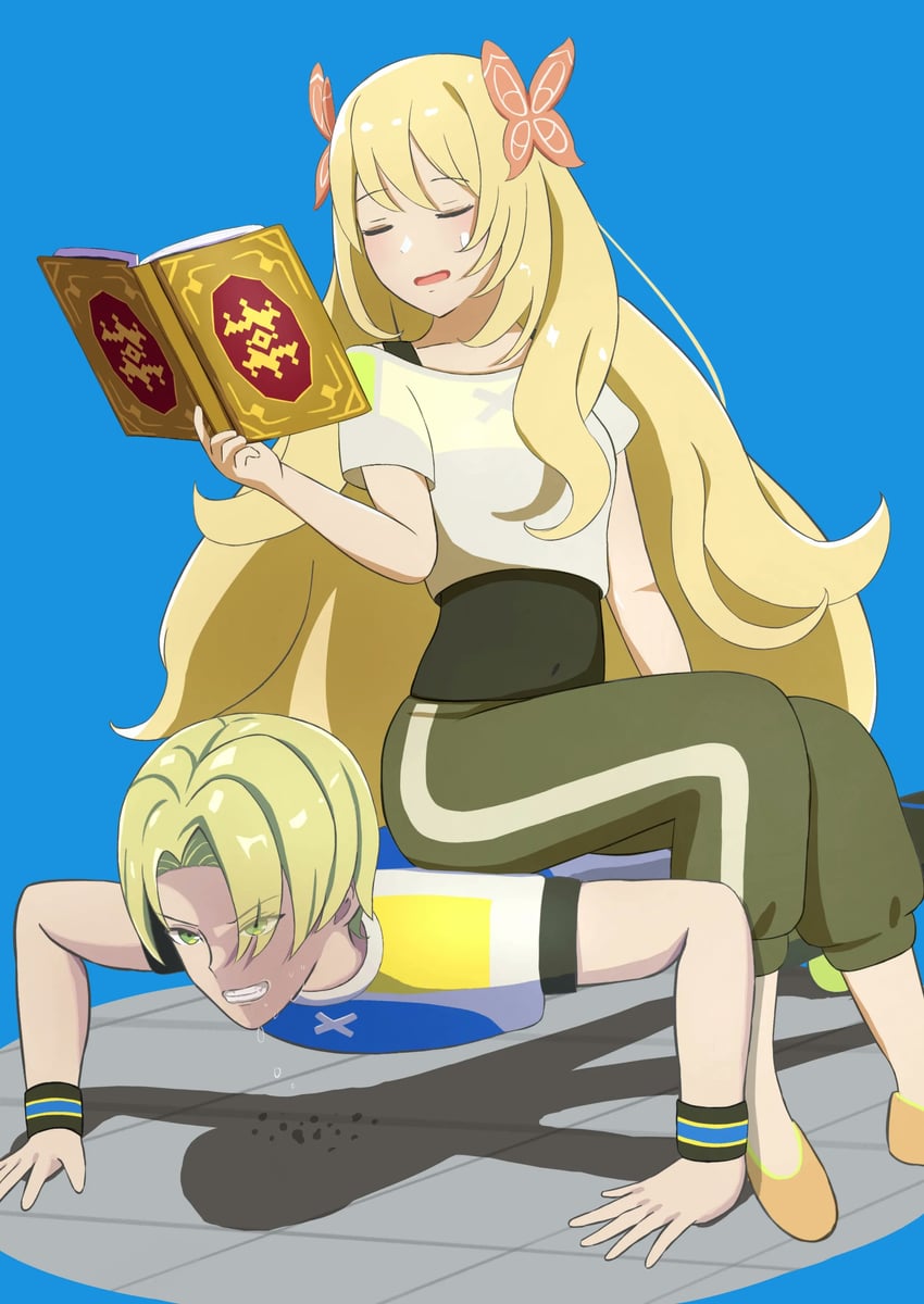 celine and alfred (fire emblem and 1 more) drawn by mgnk33