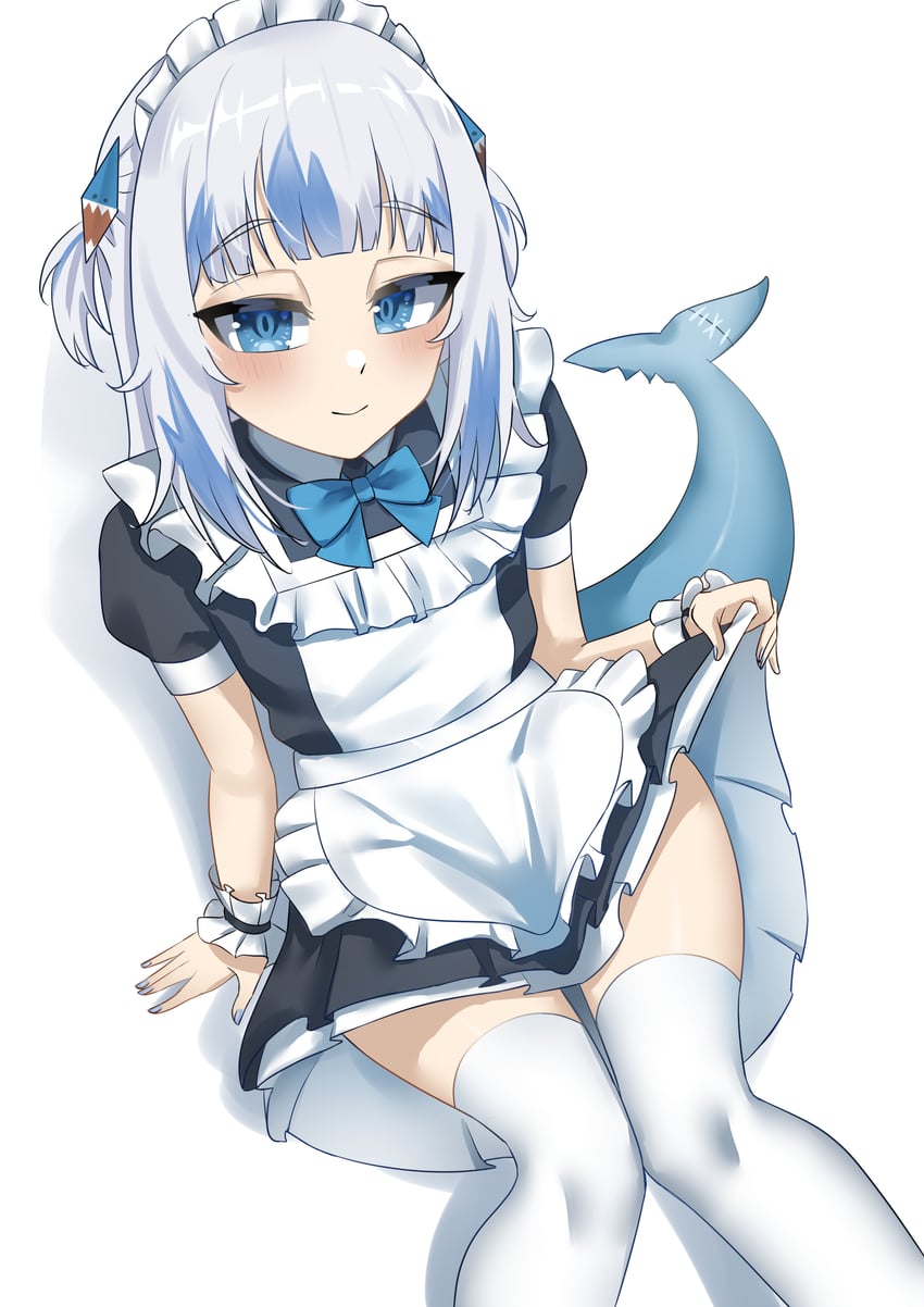 gawr gura (hololive and 1 more) drawn by rebelium