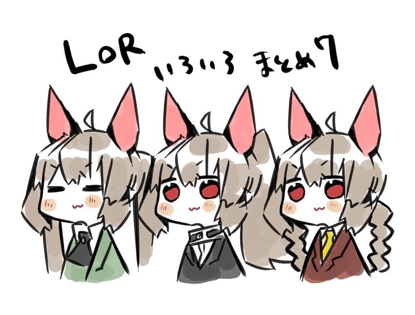 nugget, employee, and librarian (project moon and 2 more) drawn by harvest_fes