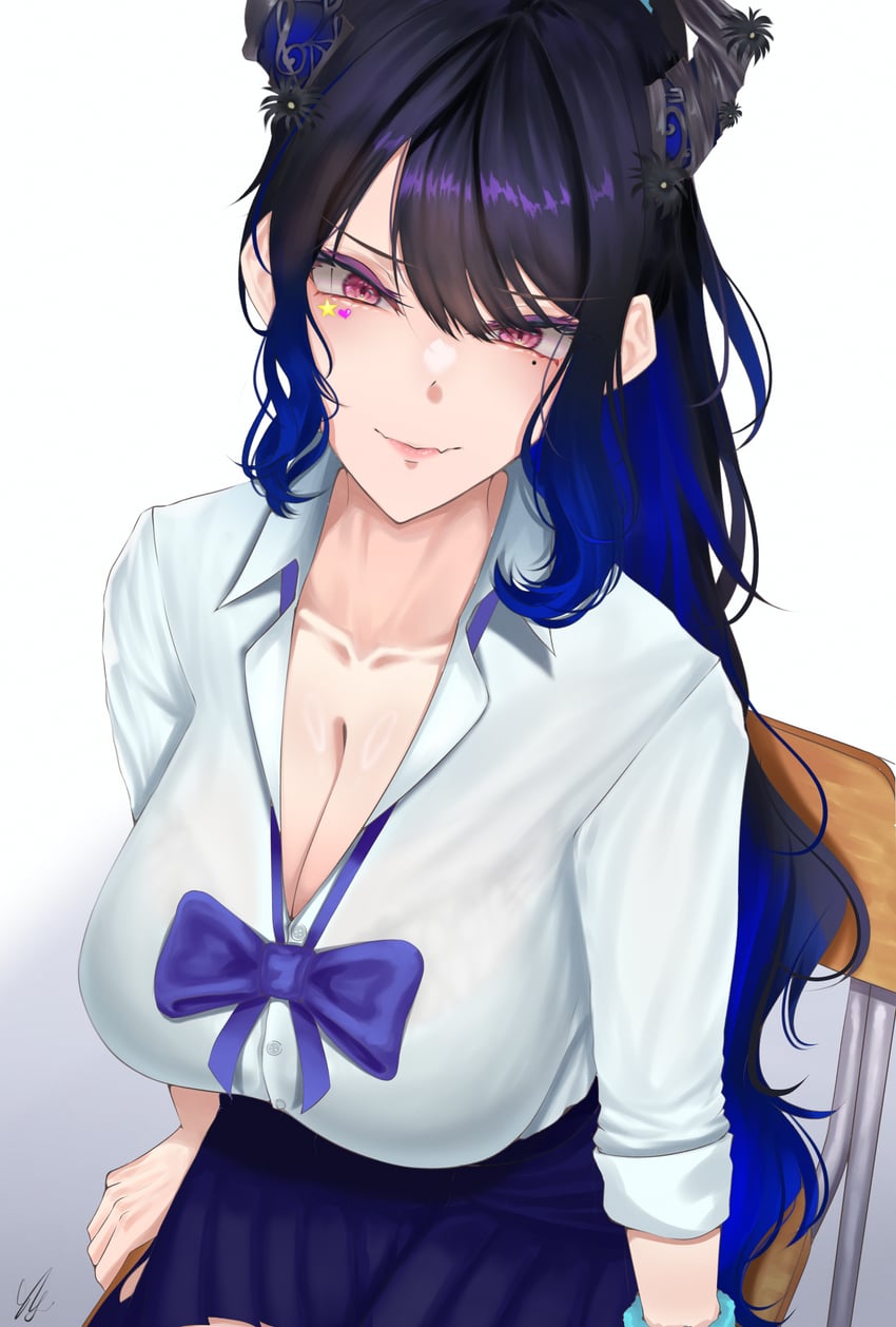 nerissa ravencroft (hololive and 1 more) drawn by shikuroo0