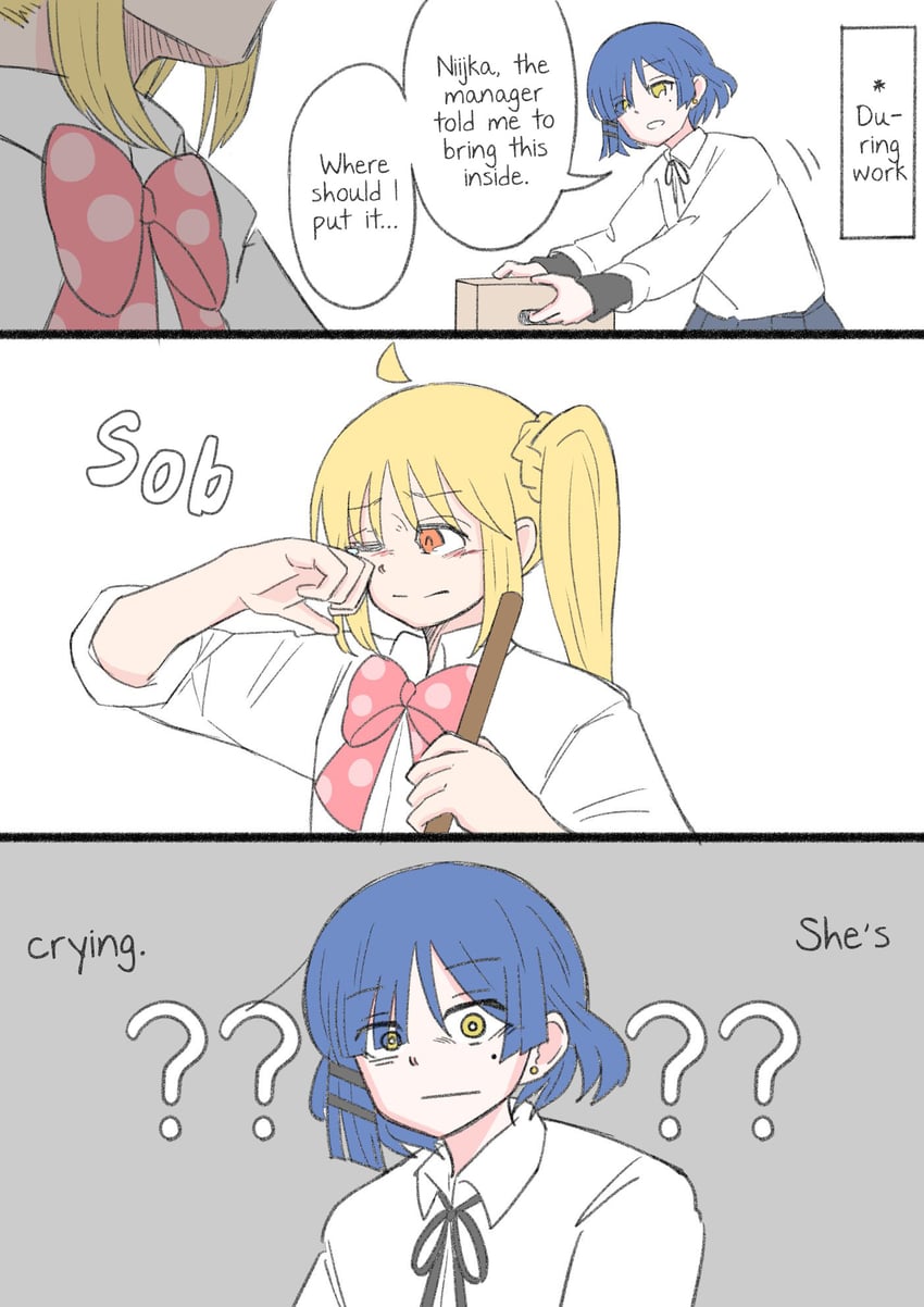 ijichi nijika and yamada ryo (bocchi the rock!) drawn by banenattsu