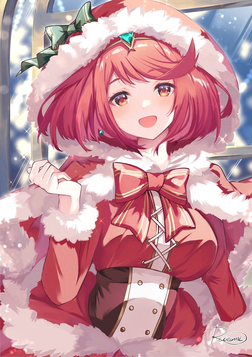 pyra (xenoblade chronicles and 1 more) drawn by risumi_(taka-fallcherryblossom)