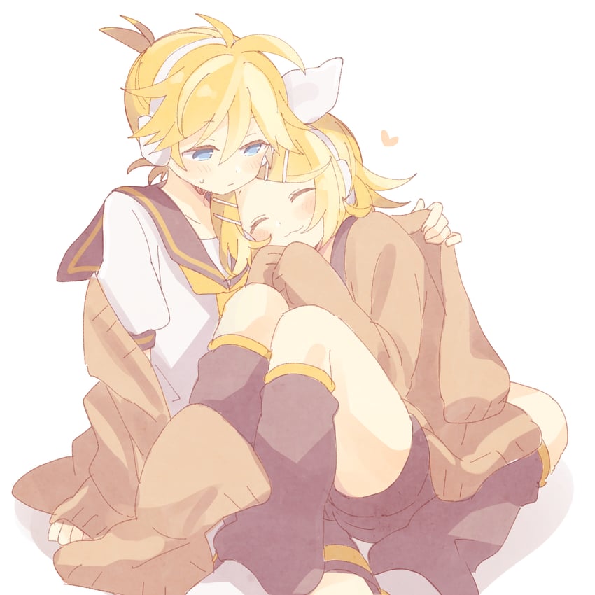 kagamine rin and kagamine len (vocaloid) drawn by suzumi_(fallxalice)