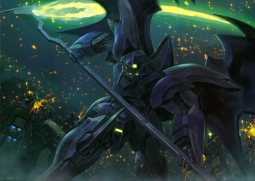 gundam deathscythe hell custom and serpent (gundam and 1 more)