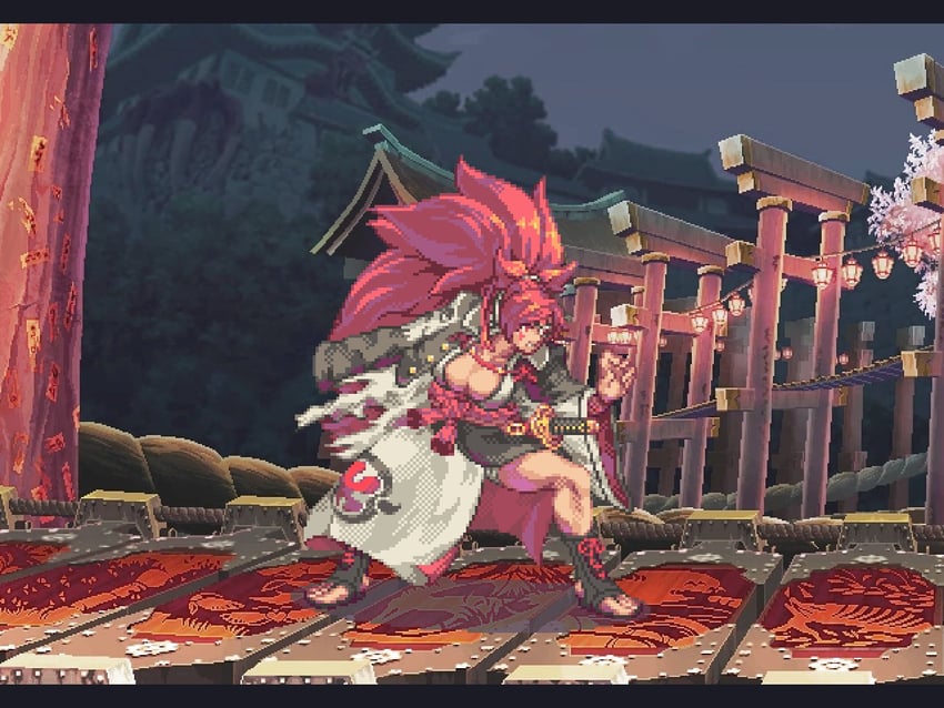 baiken (guilty gear and 2 more) drawn by bauri_andres