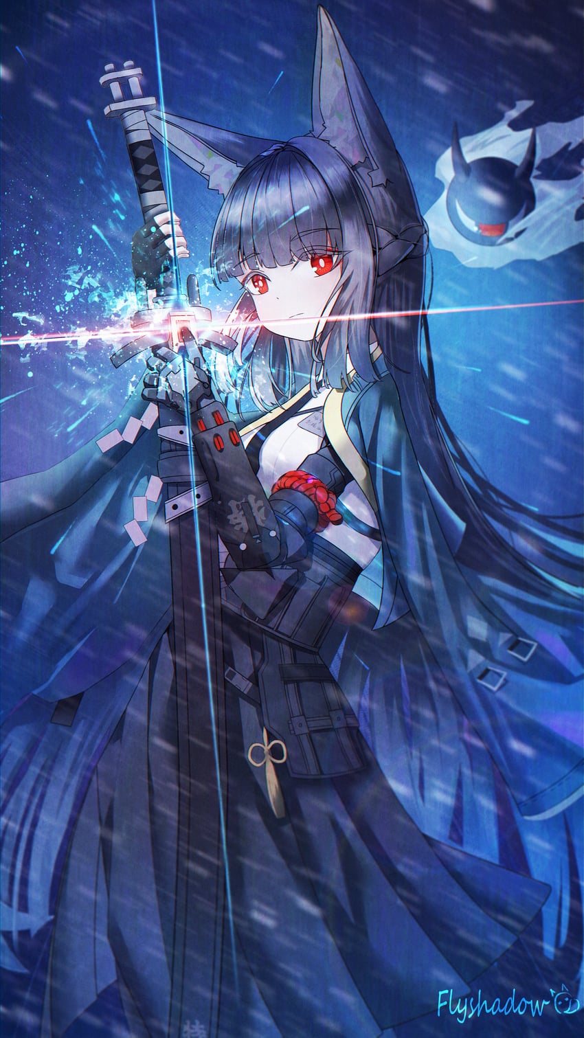 hoshimi miyabi and tailless (zenless zone zero) drawn by flyshadow