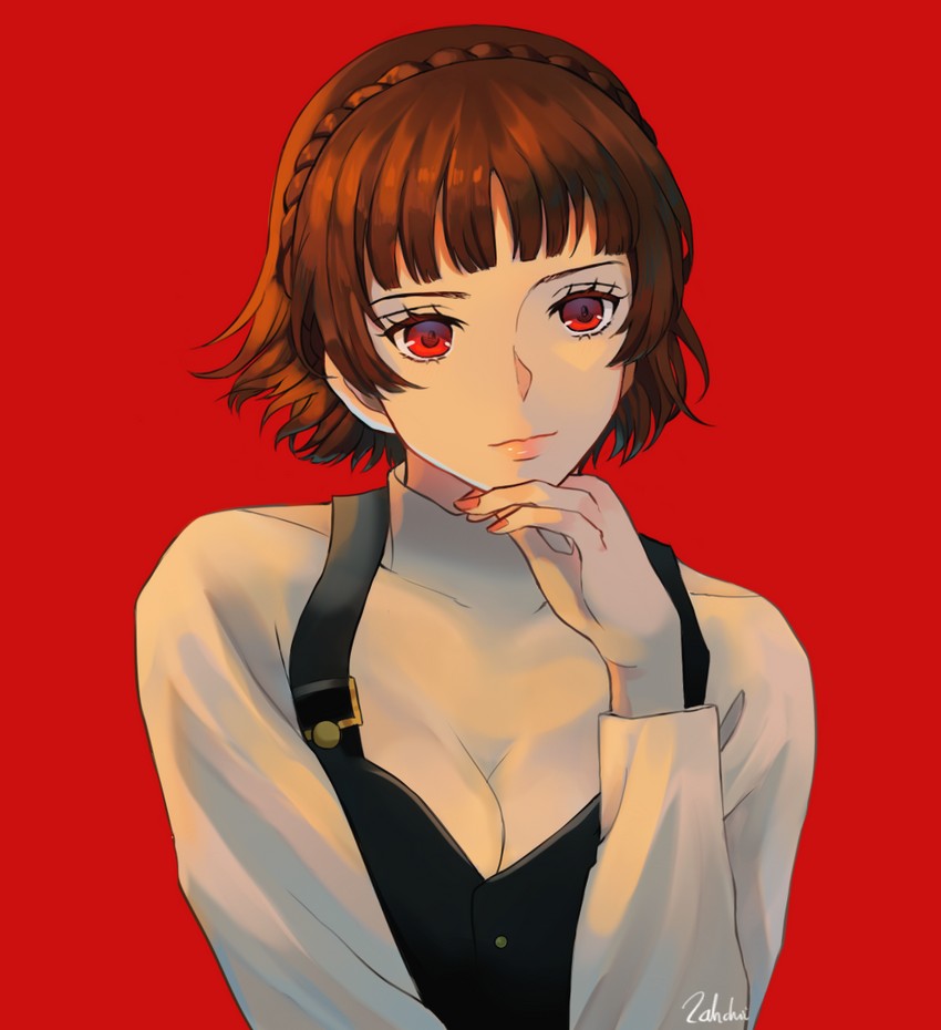 niijima makoto (persona and 1 more) drawn by zahchii_(airiakasaki)