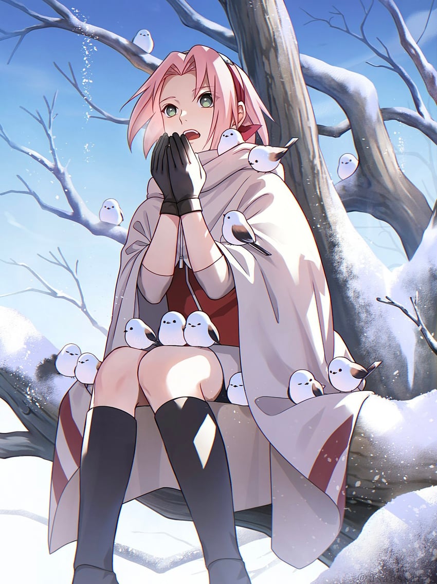 haruno sakura (naruto and 1 more) drawn by usao_(313131)