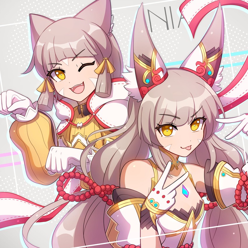 nia (xenoblade chronicles and 1 more) drawn by enni