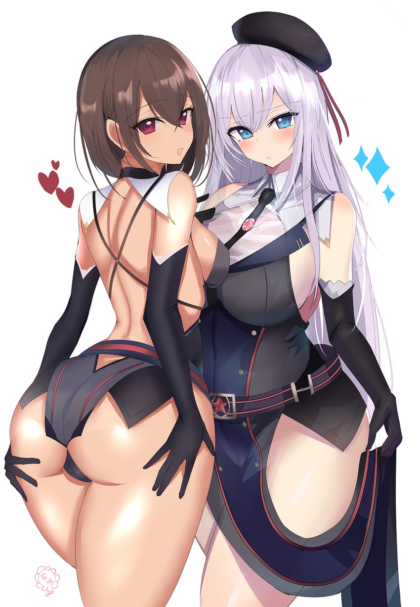 sharifah ozdil and alexandra viktorovna dashkova (original) drawn by hanasaka_houcha