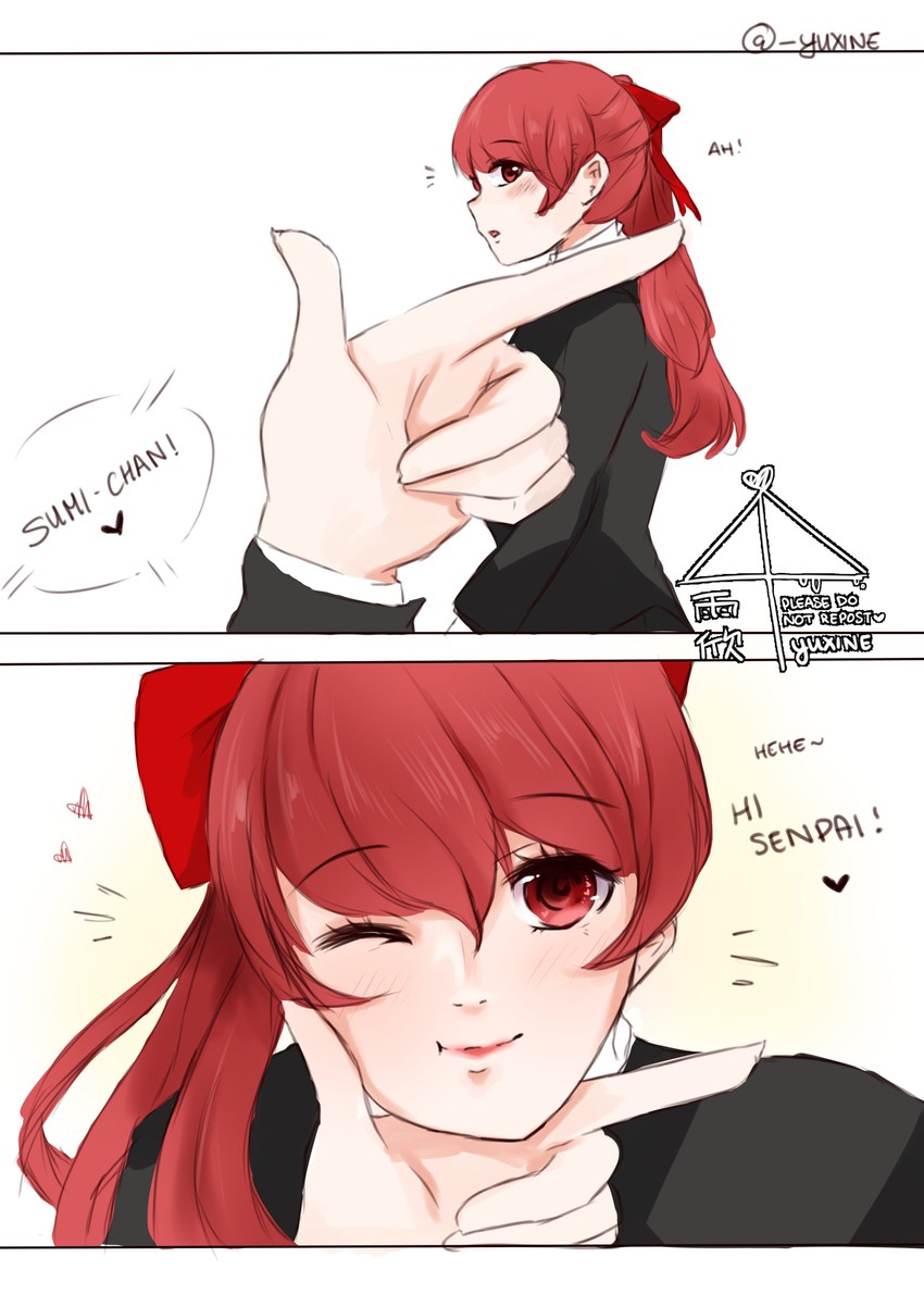 yoshizawa kasumi (persona and 2 more) drawn by yuxine